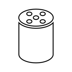 Alexa, echo, plus, smart, speaker line icon. Outline vector.