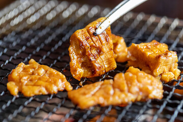 牛ホルモンミノ焼き