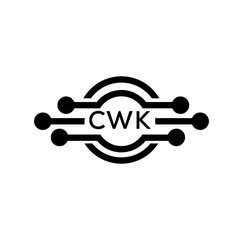 CWK letter logo. CWK best white background vector image. CWK Monogram logo design for entrepreneur and business.	
