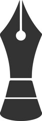 Pen icon, pen nib icon vector