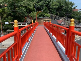 Fototapeta na wymiar 足利織姫神社前の景色