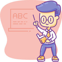 Teacher flat icon