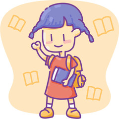 Student flat icon