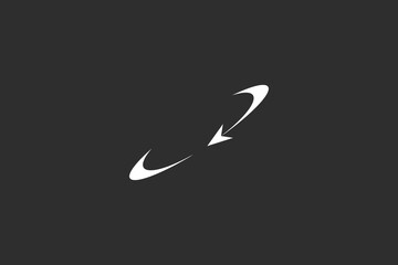 Illustration vector graphic of around arrow rotation. Good for logo
