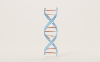 DNA and biotechnology concept, 3d rendering.