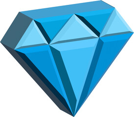 3D Icon diamond element