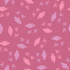floral vector flowers seamless pattern