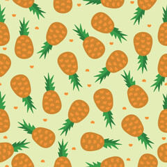 food vector pineapple seamless pattern