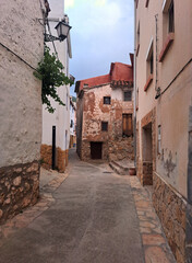 Fototapeta na wymiar white village of Montanejos, Castellon de la Plana