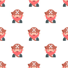 Single beard pattern. beard concept. flat trendy Vector seamless Pattern, background, wallpaper