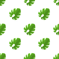 Single leaf pattern. leaf concept. flat trendy Vector seamless Pattern, background, wallpaper