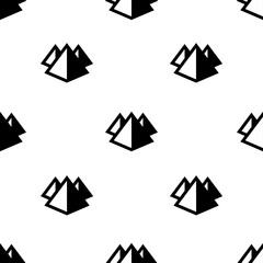 Single Pyramid pattern. Pyramid concept. filled trendy Vector seamless Pattern, background, wallpaper