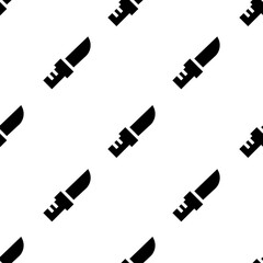 Single Knife pattern. Knife concept. filled trendy Vector seamless Pattern, background, wallpaper