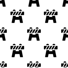 Single Barrier pattern. Barrier concept. filled trendy Vector seamless Pattern, background, wallpaper