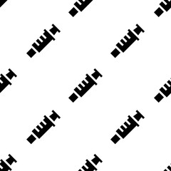 Single Syringe pattern. Syringe concept. filled trendy Vector seamless Pattern, background, wallpaper