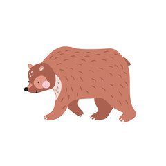 Cute cartoon bear. Can be used for kids clothes design, prints and posters.