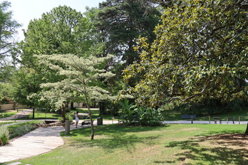 Le parc Tassart, ville de Cahors, département du Lot, France