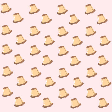 Caramel Pudding Background (pink)