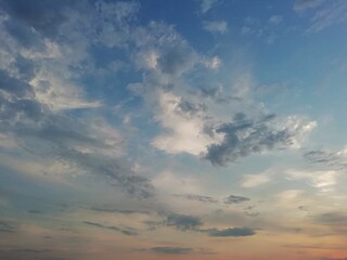Fototapeta na wymiar summer sunset sky