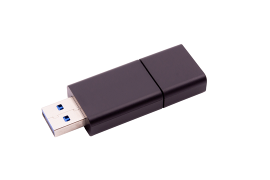 Flash Drive, Thumb drive isolated on white background with clipping path