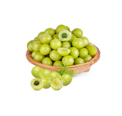 Indian gooseberry isolated on transparent background