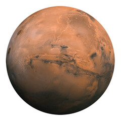 Mars. Elements of this image furnished by NASA.