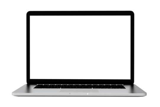 Modern laptop. 3D Illustration.