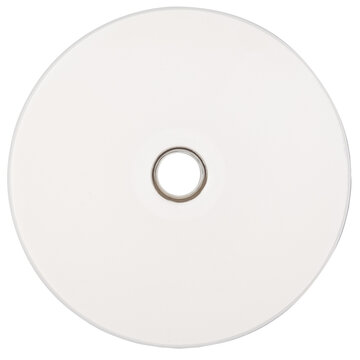 Realistic White Cd Template Mockup, Cutout.