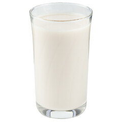 Milk in the glass mockup, Cutout.
