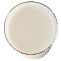 Milk in the glass mockup, Cutout.