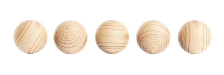 Wooden balls.