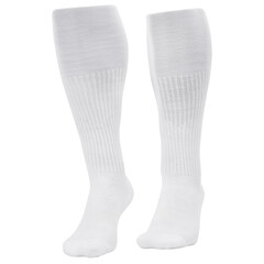 White long socks mockup, Cutout.