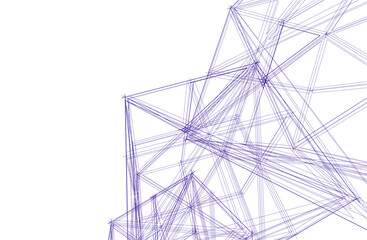 abstract architecture vector 3d illustration