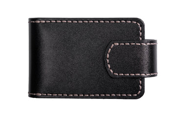 Luxury craft business card holder case made of leather.