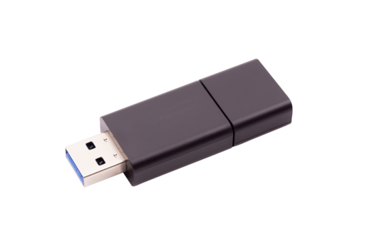 Flash Drive, Thumb drive isolated on white background with clipping path