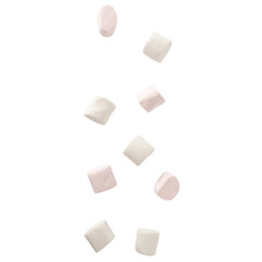 Marshmallow falling mockup, Cutout.