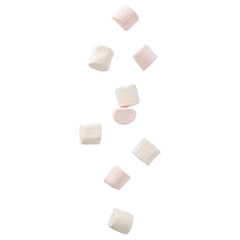 Marshmallow falling mockup, Cutout.