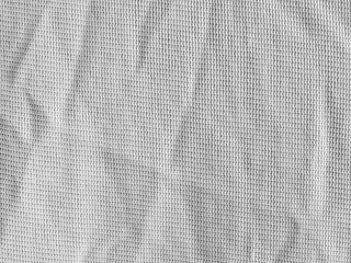 crumpled white fabric texture for background