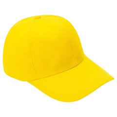 Yellow Baseball Cap, Cutout.