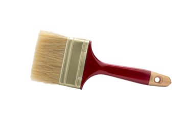 Paint brush isolated on white background with clipping path.