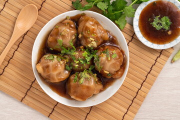 Bawan (Ba wan), Taiwanese meatball delicious street food.