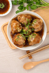 Bawan (Ba wan), Taiwanese meatball delicious street food.