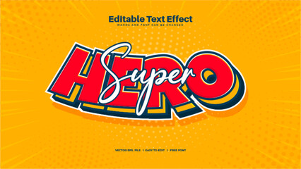 Super Hero Cartoon Text Effect