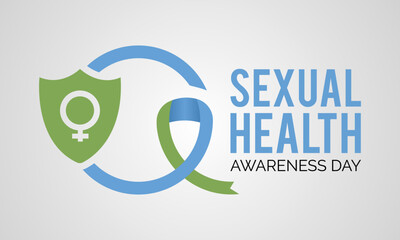 Vector illustration on the theme of World sexual health day observed each year on September 04th poster, card, background design.