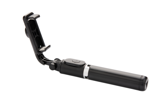 Selfie stick isolated on white background. clipping path .
