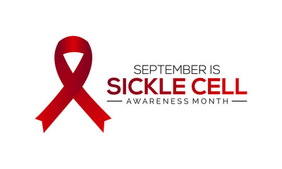 Vector illustration on the theme of National sickle cell awareness month observed each year during September.vector template for banner, card, poster, background design