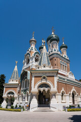 Fototapeta na wymiar Cathedral Saint-Nicolas in Nice France