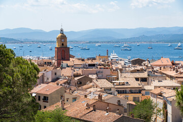 Saint-Tropez along the Côte d'Azur, French Riviera