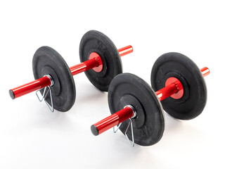 Super giant sports, gym. bodybuilding. Dumbbell.