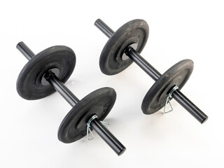 Super giant sports, gym. bodybuilding. Dumbbell.